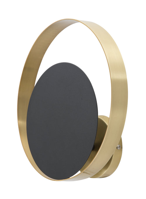Mauro Ferretti wandlamp - 25x8x25 cm - zwart/goud