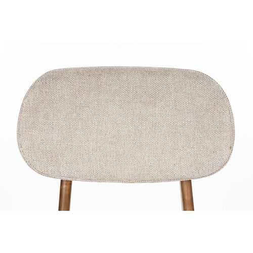 Dutchbone Marais Barkrukken 68,5 cm Walnoot kleur / Beige - Set van 2