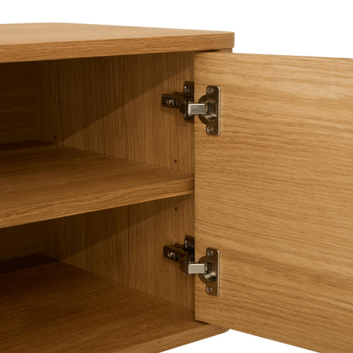 Furnhouse tv-meubel Nyborg - Natuurlijk eikenhout - MDF, Eikenfineer - 45x180x52