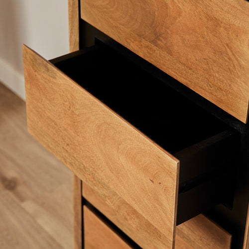 StarFurn Ladekast RichWood - Naturel Hout - 50x40x120cm