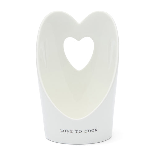 Rivièra Maison With Love Spoon Holder - Porselein - Off White - vtwonen shop