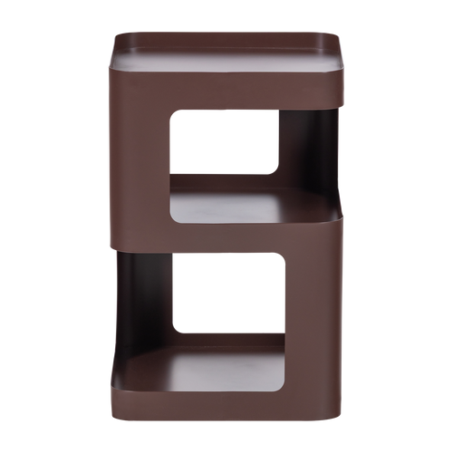 WOOOD bijzettafel/nachtkastje Riv - Metaal - Paars/Bruin - 54x35x35