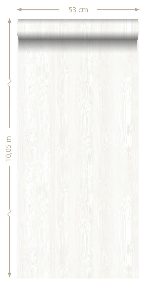 Origin Wallcoverings behang houten planken roomwit - 53 cm x 10,05 m - 347522 - vtwonen shop