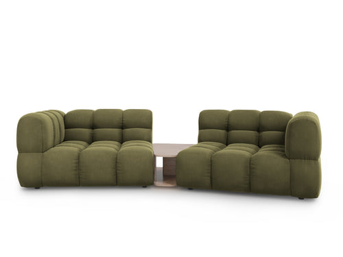 Cosmopolitan Design Modulaire bank Sky 2-zits, flueel, lichtgroen - 148x280x70cm