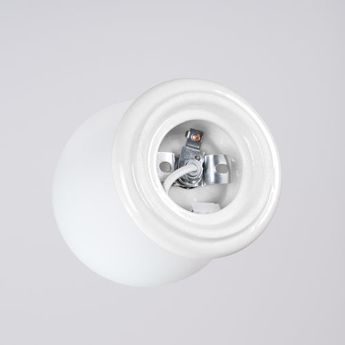 Sollux Lighting Plafondlamp ZORI wit IP44 - 12x16x12cm