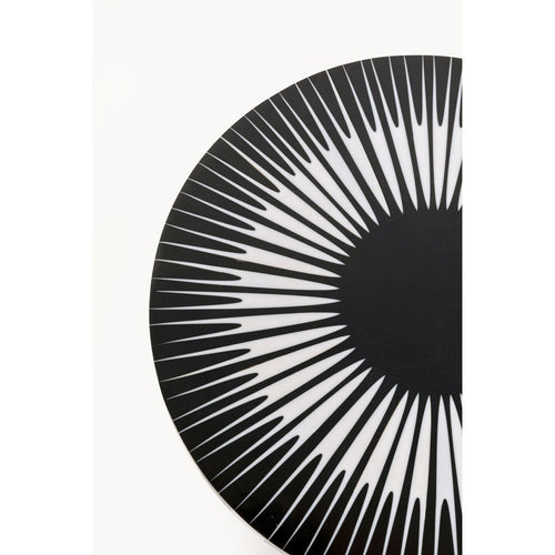 Kare Design Bijzettafel Iris Ø25cm zwart en wit