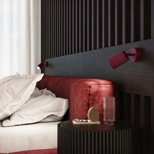 Sollux Lighting Plafondlamp KARBON 30 bordeaux - 6,5x6,5x30cm