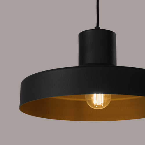 Sollux Lighting Hanglamp BILO zwart - 35x35x120cm