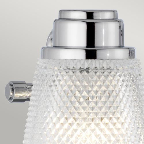 Hudson 4-lichts wandlamp gepolijst chroom IP44