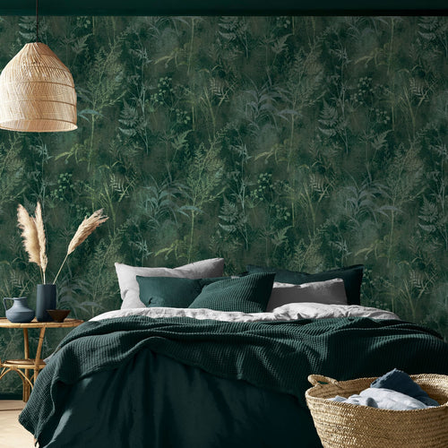 Graham & Brown vliesbehang Restore Emerald - groen - vtwonen shop