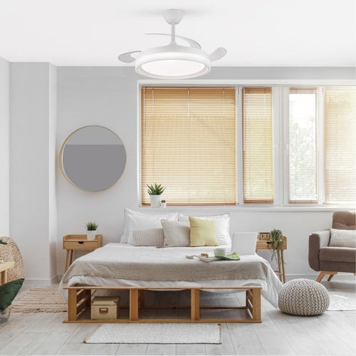 CristalRecord plafondventilator Brisa - 3 lichts - 106  x  44   cm - wit - vtwonen shop