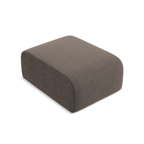 LaMiaSofa Poef Cervo - bouclé - chocolade - 72x94x42