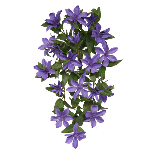 Maxifleur Clematis kunst hangplant 60cm Blauw