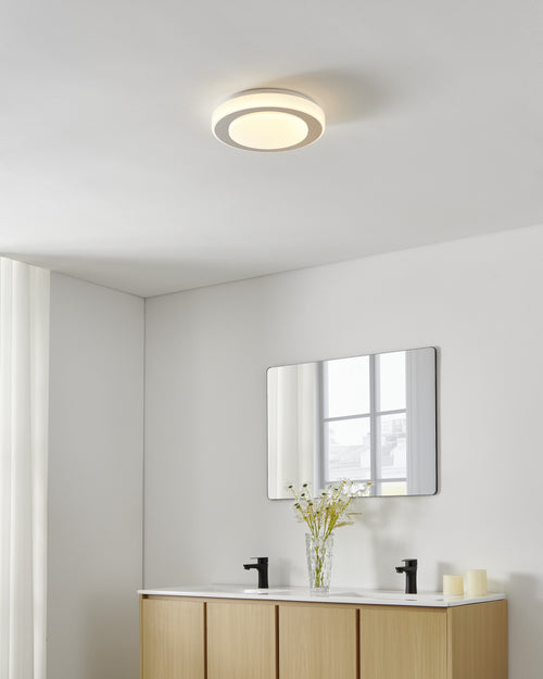 EGLO wand/plafondlamp Led Carpi - ø30cm - wit, chroom - vtwonen shop