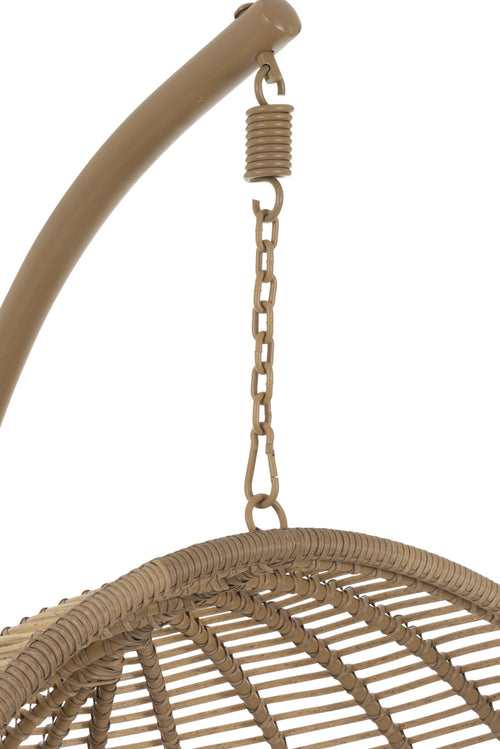 J-Line hangstoel Rond - staal - naturel