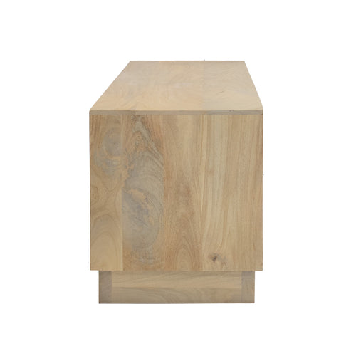 Giga Meubel Tv-meubel Nika - Mangohout - Naturel - 135x35x40cm - vtwonen shop