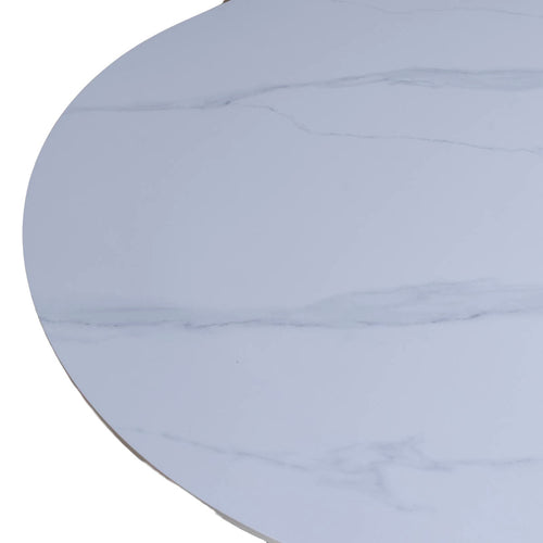 Giga Meubel Eettafel Madia - Wit Keramiek/Naturel - 200x90x75cm - vtwonen shop