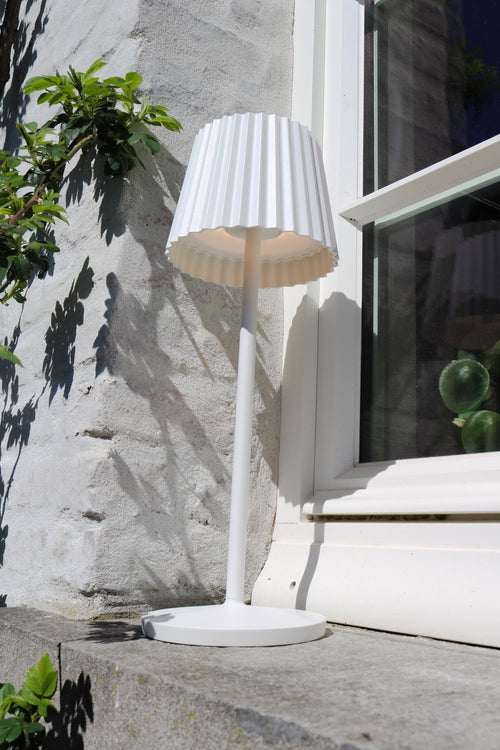 Lucide tafellamp JUSTINE - Geïntegreerde LED - Wit