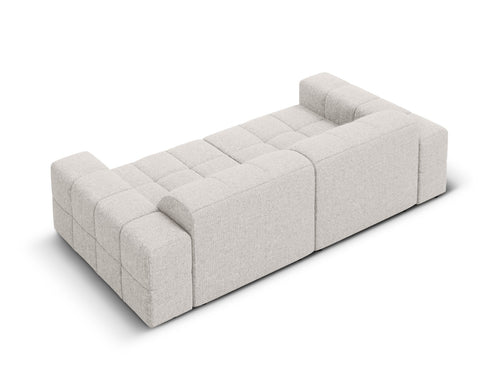Cosmopolitan Design Bank Chicago 3-zits, chenille lichtgrijs - 102x212x78cm