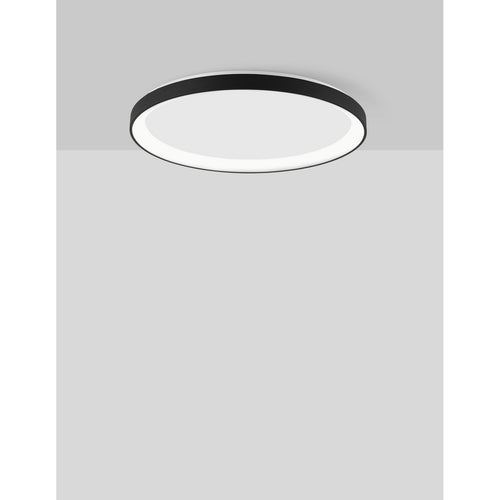 Merano Aurora 38cm Geïntegreerde LED Semi Flush Light Sandy White Aluminium LED 38W 2280Lm 3000K