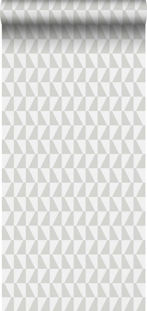 Borastapeter behang grafisch motief grijs - 53 cm x 10.05 m - 660707 - vtwonen shop