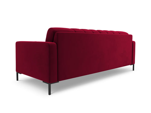 Cosmopolitan Design Bank Bali 4-zits, flueel, rood - 96x217x75cm
