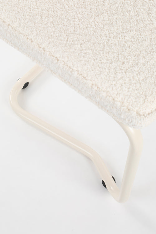 Zuiver Ridge Kink Eetkamerstoelen Soft Off White - Set van 2 - vtwonen shop