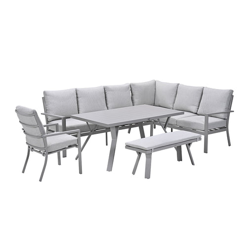 Garden Impressions lounge dining set Senja valley sand - 5-delig - rechts incl stoel - vtwonen shop