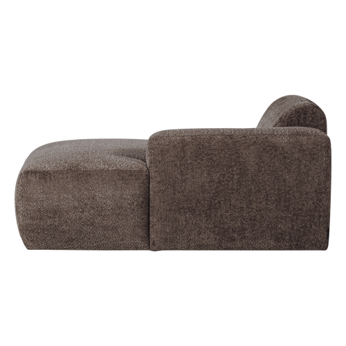 WOOOD chaise longue bank rechts Mojo Base - Wollig - Bruin - 74x112x162
