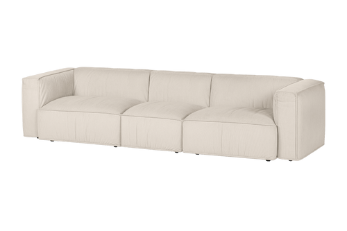 noo.ma Lobi 4-zits bank - beige corduroy, 318x97,5x73,5 cm