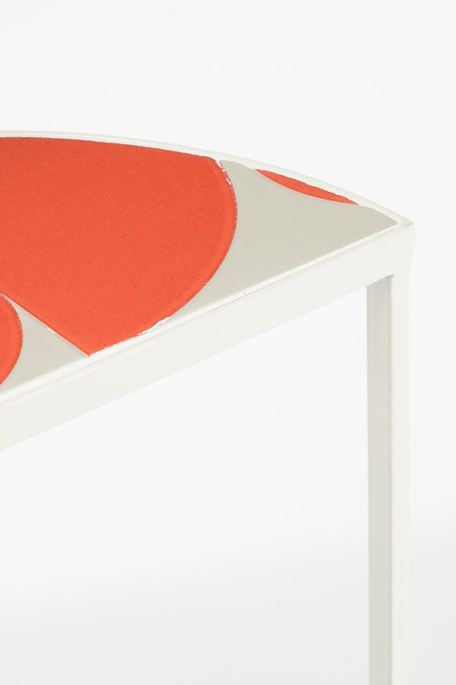 Mica Decorations Bologna Bijzettafel Buiten - Set van 2 - L45 x B23 x H58 cm - Metaal - Rood - vtwonen shop