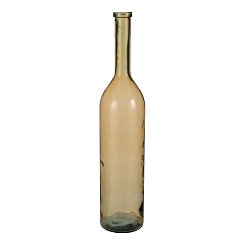 Mica Decorations Rioja Fles Vaas - H100 x Ø21 cm - Gerecycled Glas - Oker - vtwonen shop