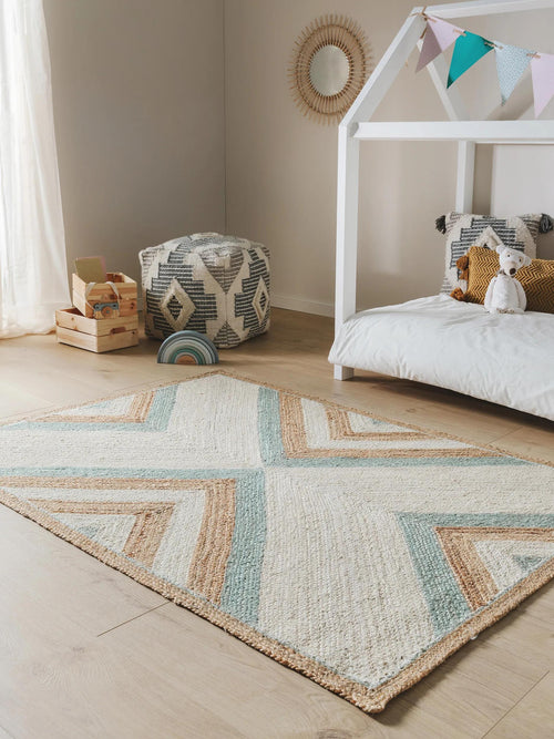 benuta kindervloerkleed Frieda - mint - 160x230 cm