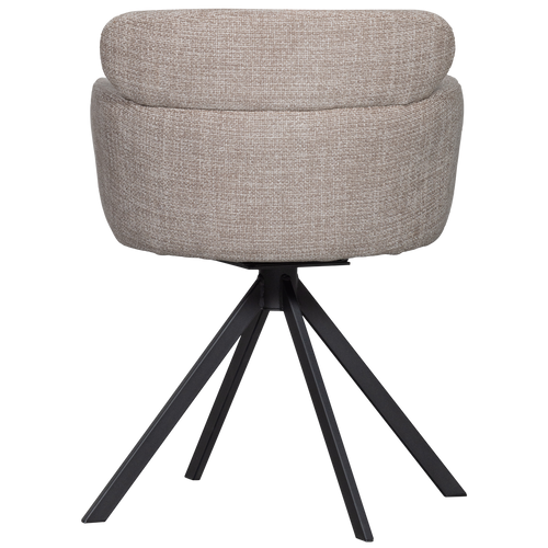 FENNE DRAAIBARE EETKAMERSTOEL GEWEVEN STOF NATUREL - vtwonen shop