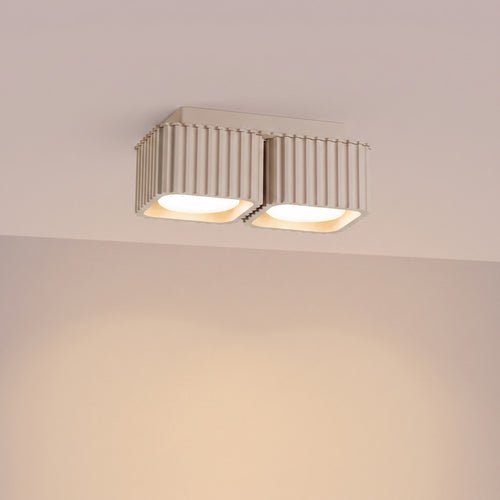 Sollux Lighting Plafondlamp RIFF 2 taupe Gx53 - 20,5x10x8cm