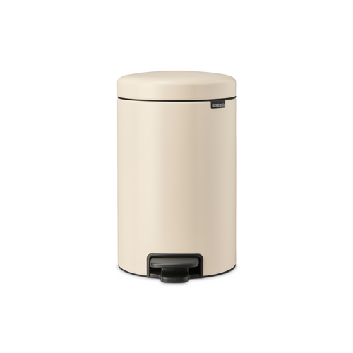 Brabantia NewIcon Pedaalemmer, 12 liter, kunststof binnenemmer - Soft Beige