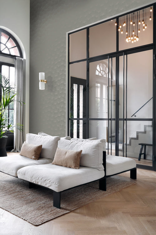 Origin Wallcoverings behang ginkgo bladeren warm grijs - 53 cm x 10.05 m - 347731 - vtwonen shop