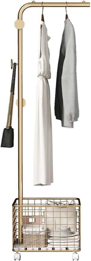 Furnilux Metalen Kapstok met Opbergmand - 45x32x175cm