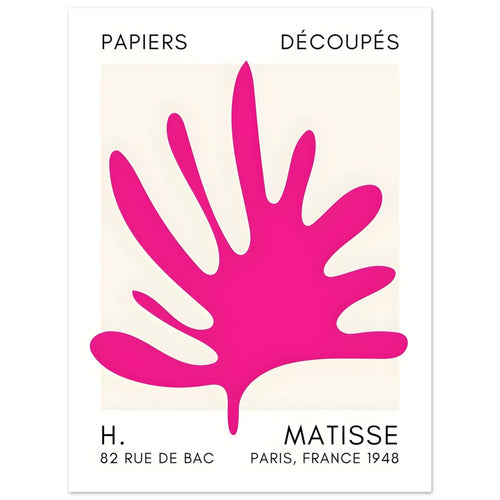 Artfulprints Poster Matisse – Coral drift pink   - 30x40 cm - Roze