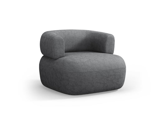 Micadoni Fauteuil Jenny chenille, donkergrijs - 88x90x73cm
