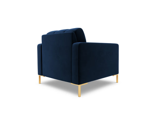 Cosmopolitan Design Fauteuil Bali flueel, koningsblauw - 96x87x75cm