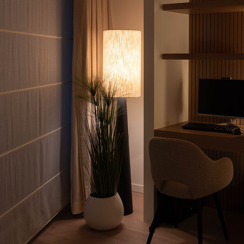 Atmooz vloerlamp Bimisi - zwart - Ø 32 x H 152 cm - E27