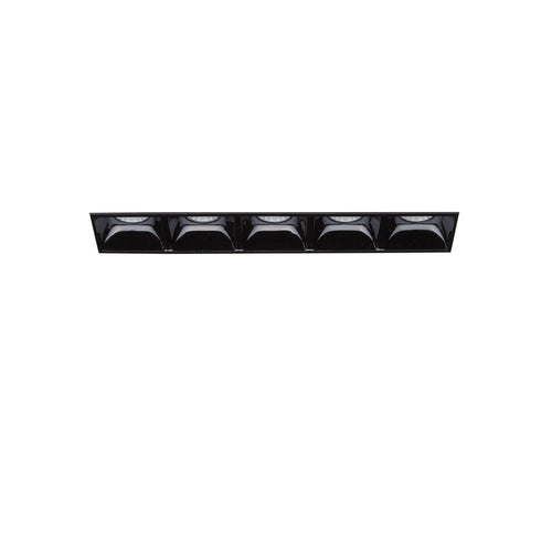 Ideal Lux Lika - LED 5-lichts inbouwspot zwart