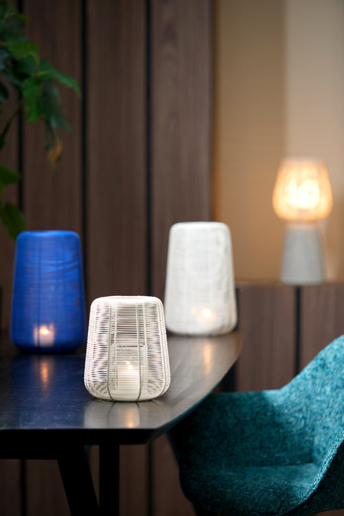 Light & Living windlicht ADETA - Ø18x21cm - wit - vtwonen shop