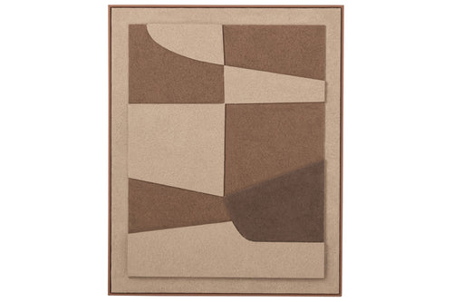 J-Line Schilderij Cut - MDF - bruin