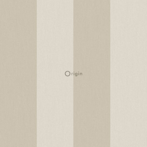 Origin Wallcoverings behang strepen donker beige - 53 cm x 10,05 m - 347016 - vtwonen shop