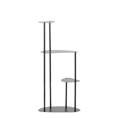 Mica Decorations  Fonda Plantentafel - L48 x B27 x H100 cm - Metaal - Zwart