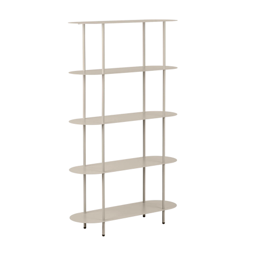 Artichok Riana metalen boekenkast beige - 90 x 150 cm