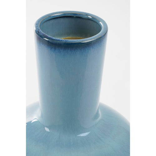 Mica Decorations Holm Vaas - H42 x Ø29 cm - Keramiek - Blauw