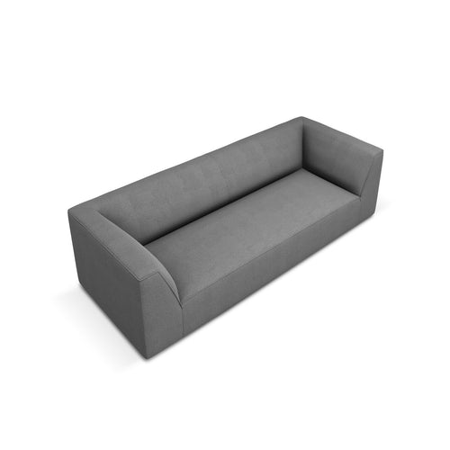 Cosmopolitan Design - Bank Siena 3-zits, structurele stof grijs - 92x232x69cm
